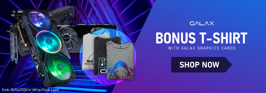 galax tshirt graphics card bonus