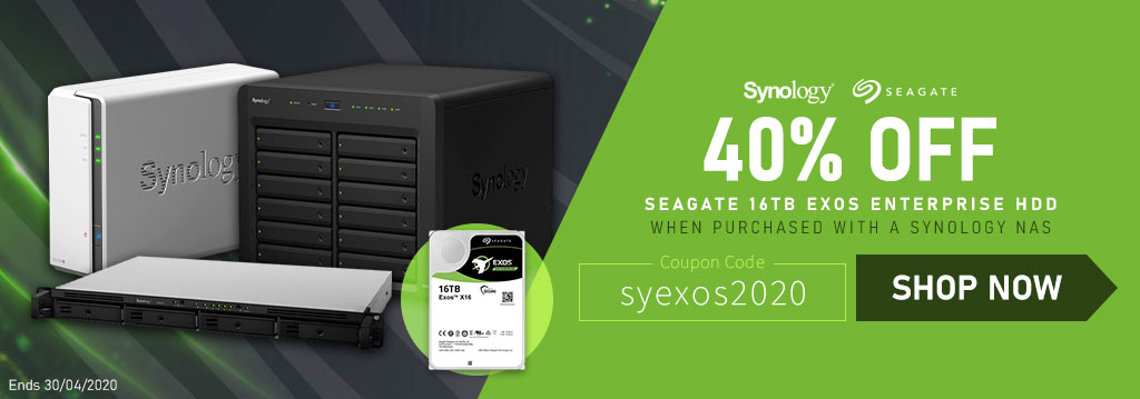 synology nas exos seagate 40% off