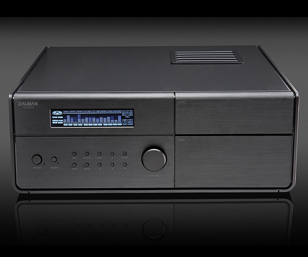 Zalman HD503 HTPC Enclosure, Aluminium, LCD Display, 2x 5.25" Bays / 3x