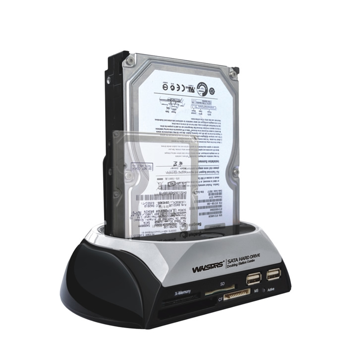 Winstars SATA HDD Dock Card Reader + USB HUB WSUEC310S Mwave