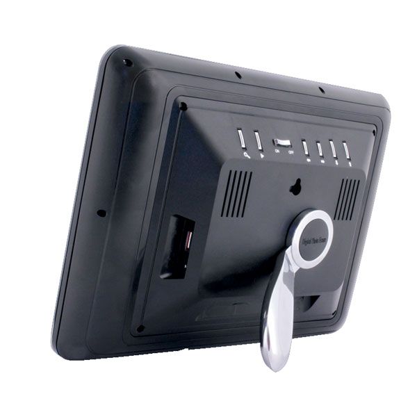 Laser 12" Digital Photo Frame USB Memory Card Slot Blk AODPF12ELBK