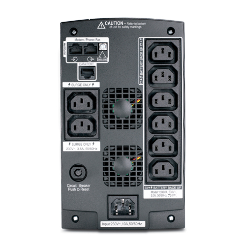 APC Back-UPS RS 1200 LCD - UPS - AC 230 V - 720 Watt - 1200 VA - 8 ...