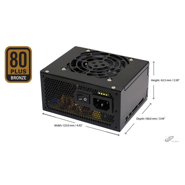 FSP 450W MicroATX Power Supply SFX 12V V2.3 80PLUS Bronze Certified