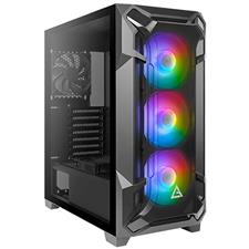 Antec DF600 Flux High Airflow ARGB Tempered Glass Mid-Tower Case ...
