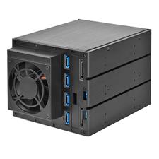 SilverStone Technology CS382 SAS-12G / SATA-6G Chasis NAS icro-ATX de